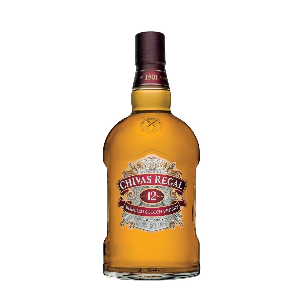 Chivas Regal 12 Year Old Blended Scotch Whisky, Scotland, 1.75 L