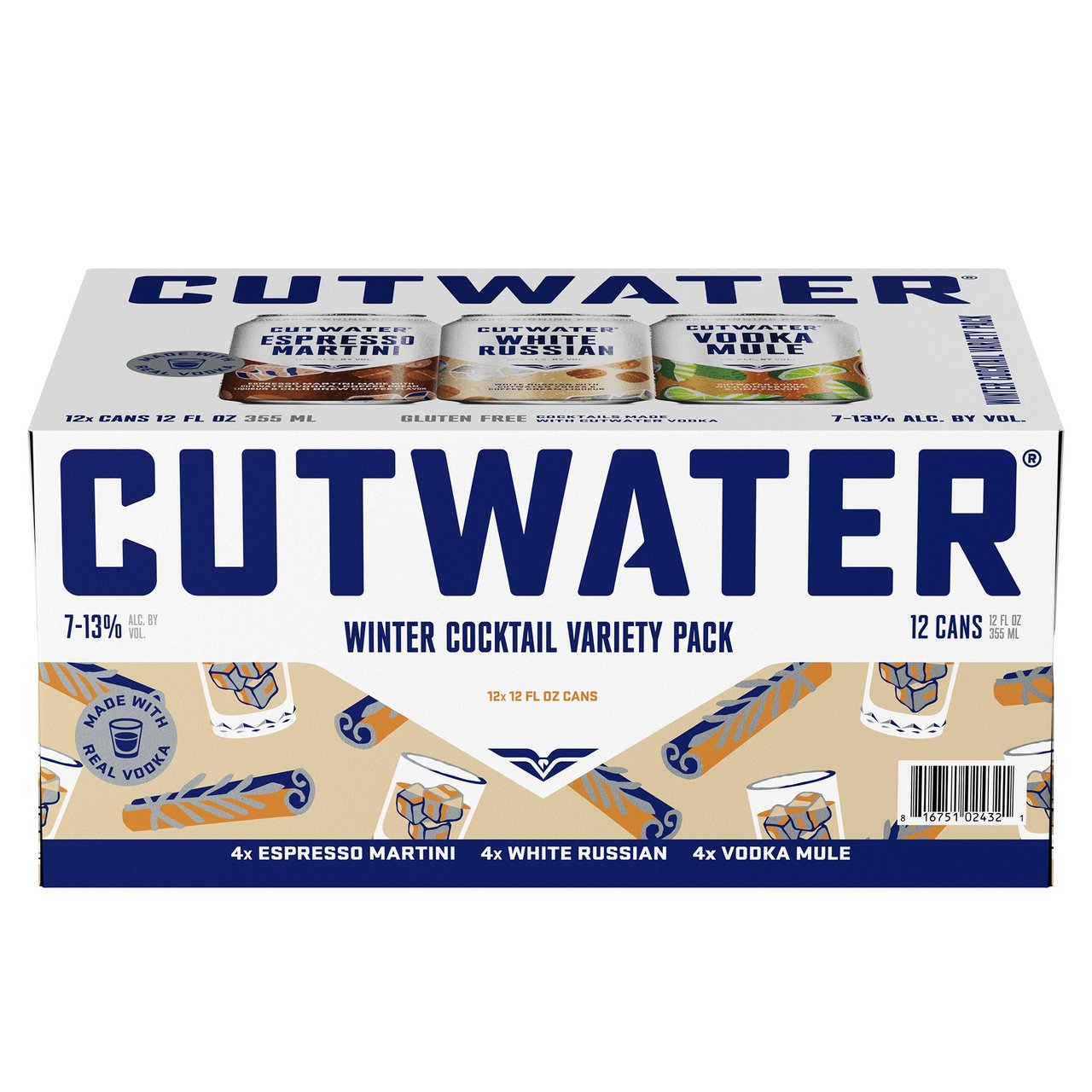 Cutwater Winter Cocktail Variety 12/12 Ounce Cans - Image 1