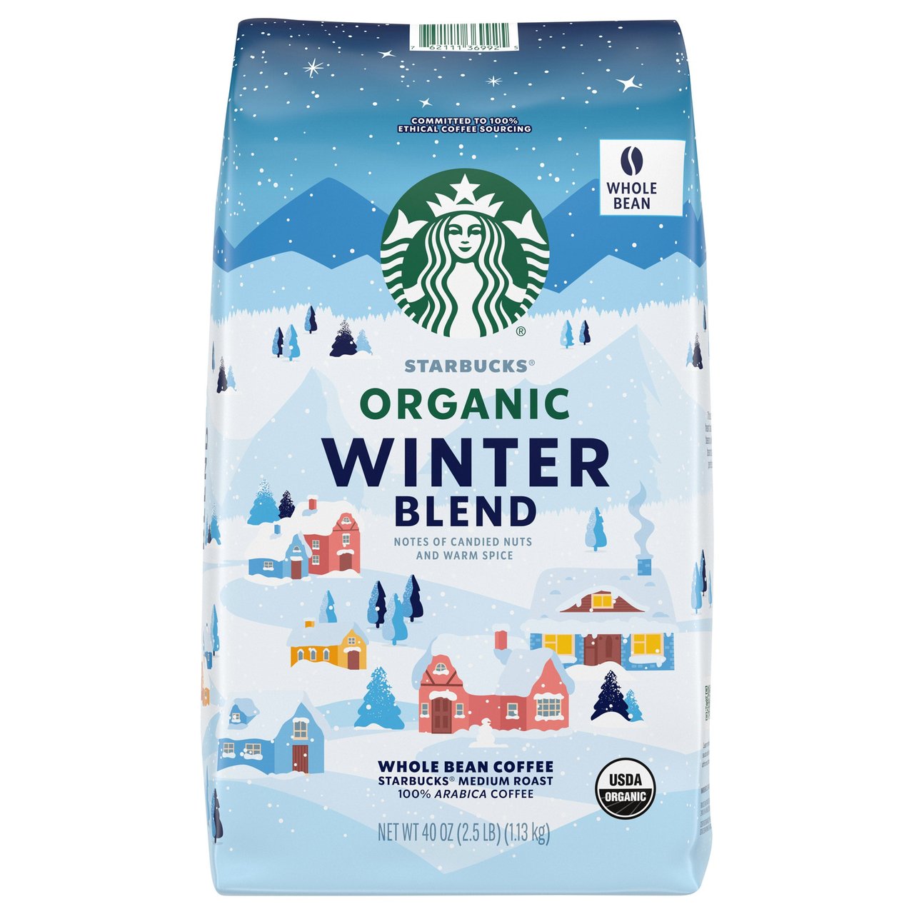 Organic Starbucks Winter Blend Coffee 2.5 Pounds - Image 1