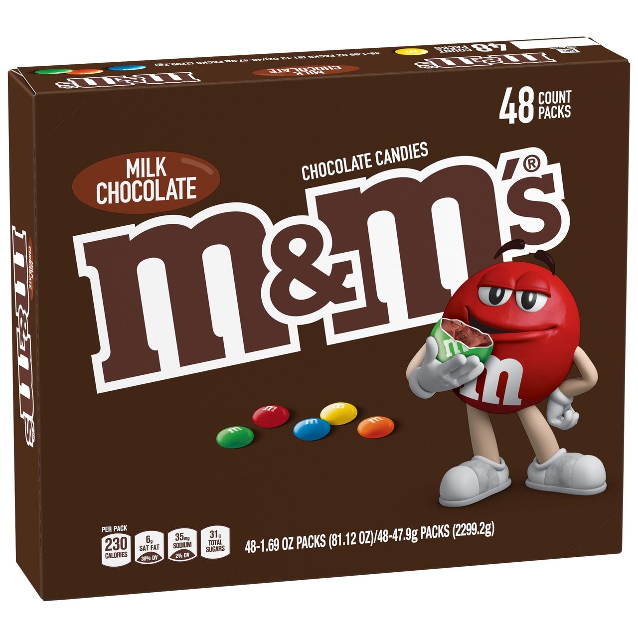 M&M's Milk Chocolate Candy, 48-Count / 1.69 oz - Image 1