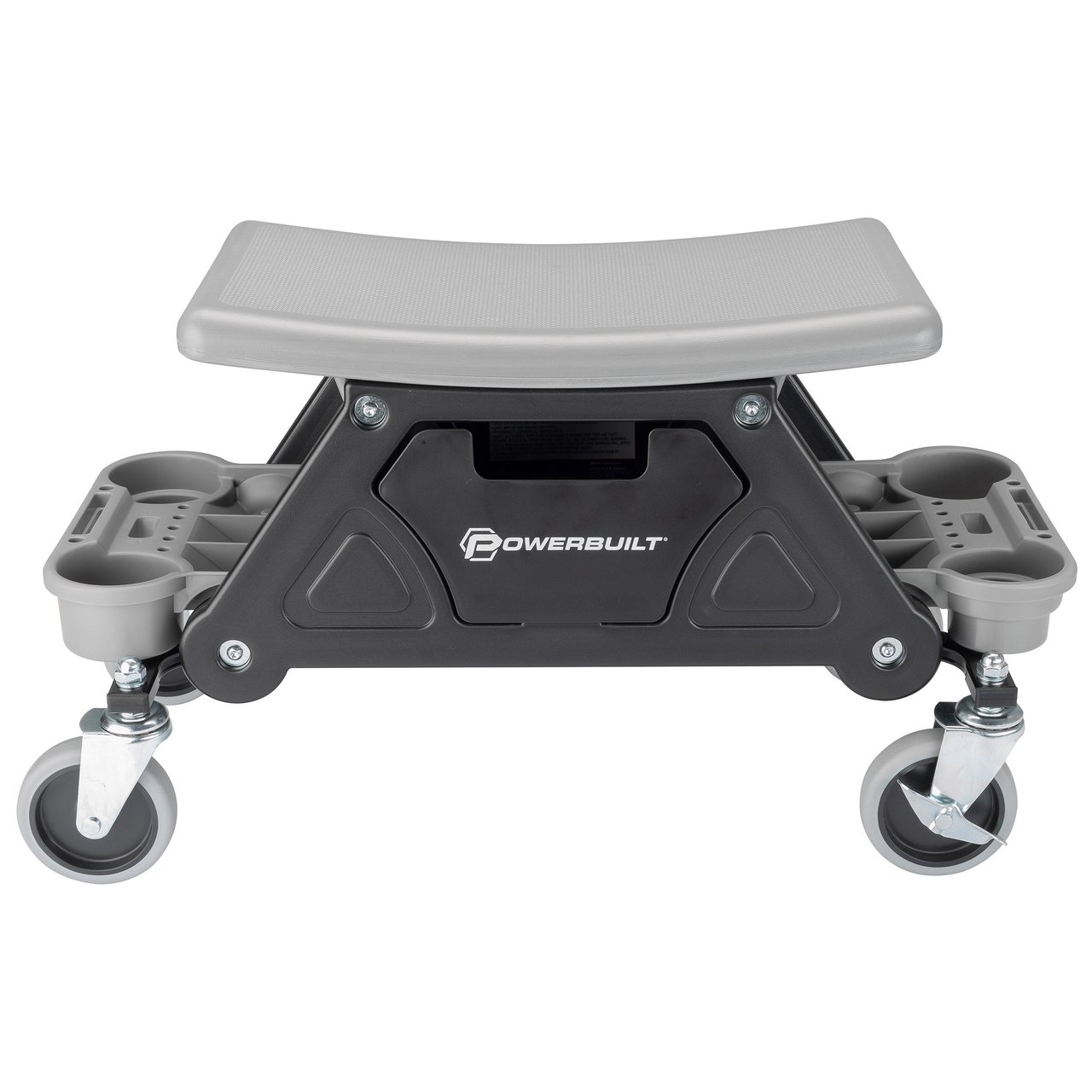 Powerbuilt Heavy Duty Rolling Seat with Organizer - Image 1