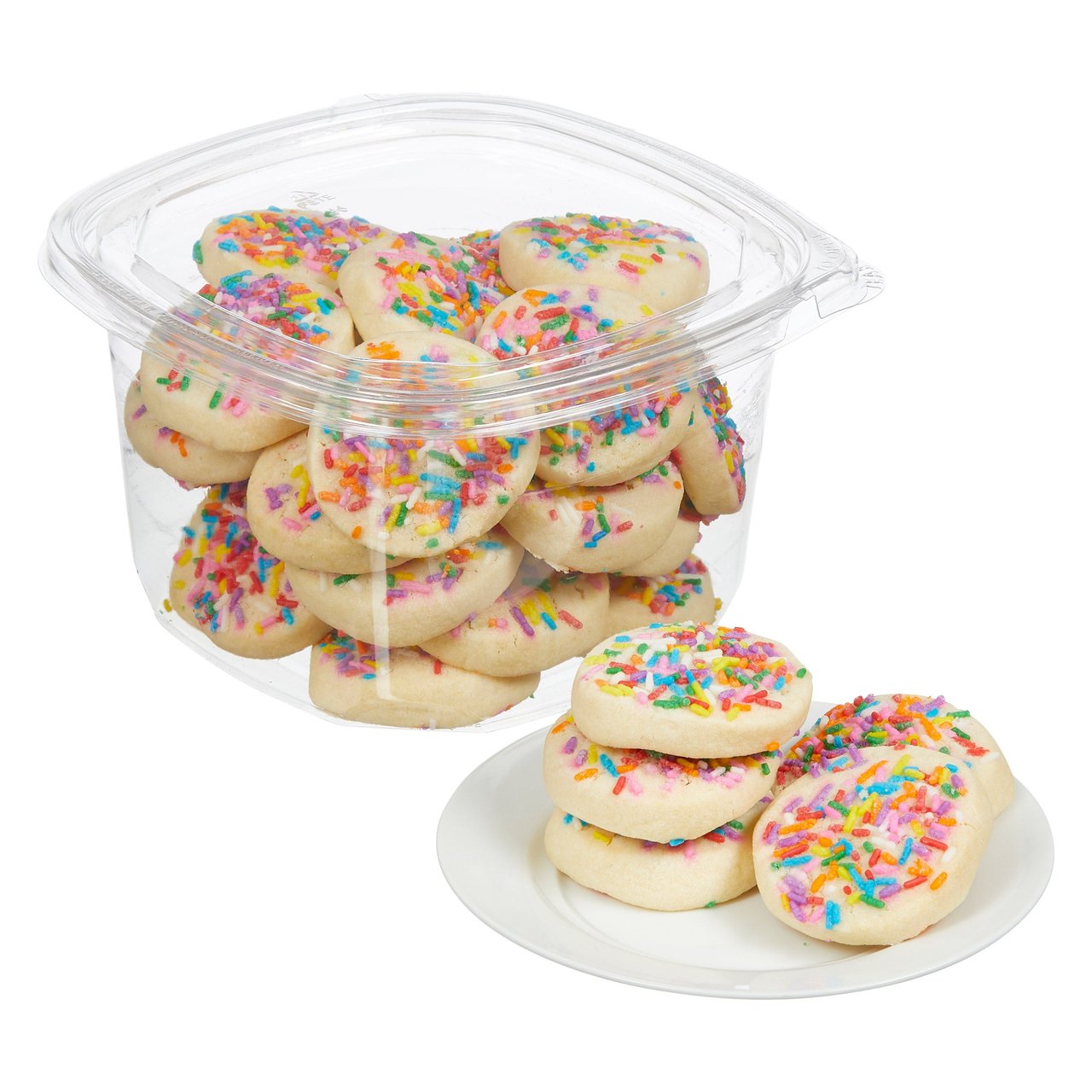 24-Count Butter Sugar Cookies with Spring Sprinkles - Image 1