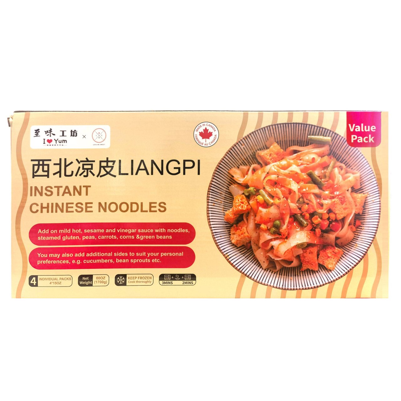 Love Me Sweet Liangpi Noodles, 4 x 15 oz - Image 1
