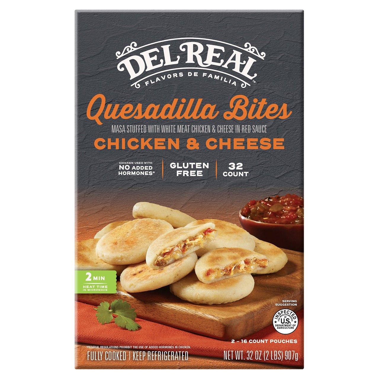 Del Real Foods Mini Quesadilla Bites 32 oz - Image 1