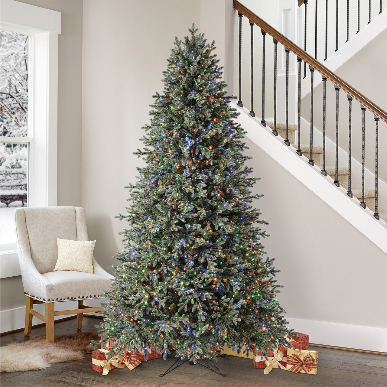 7.5' Pre-Lit Radiant Micro LED Christmas Tree - Image 1