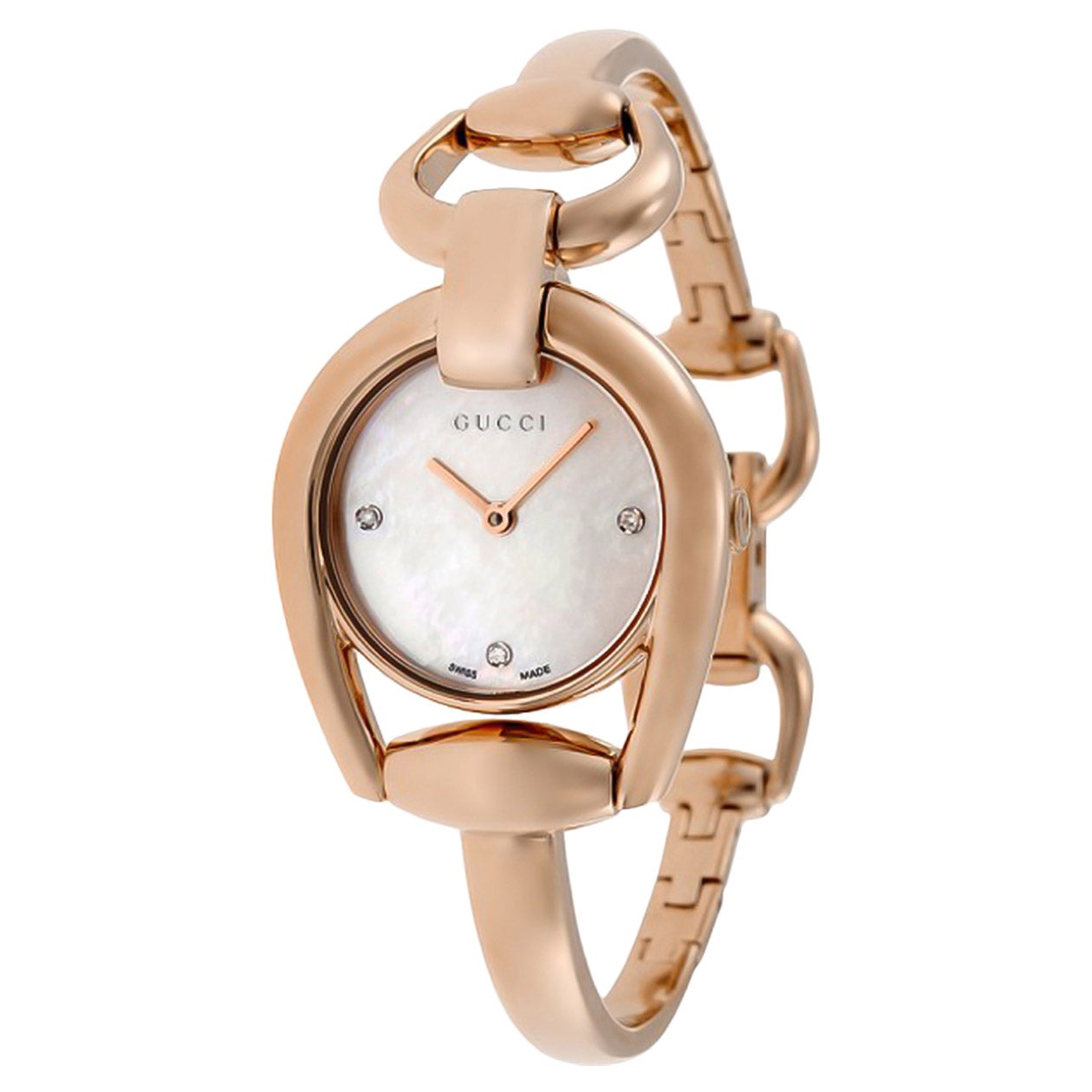 Gucci Horsebit Mother-of-Pearl Dial Ladies Quartz Watch