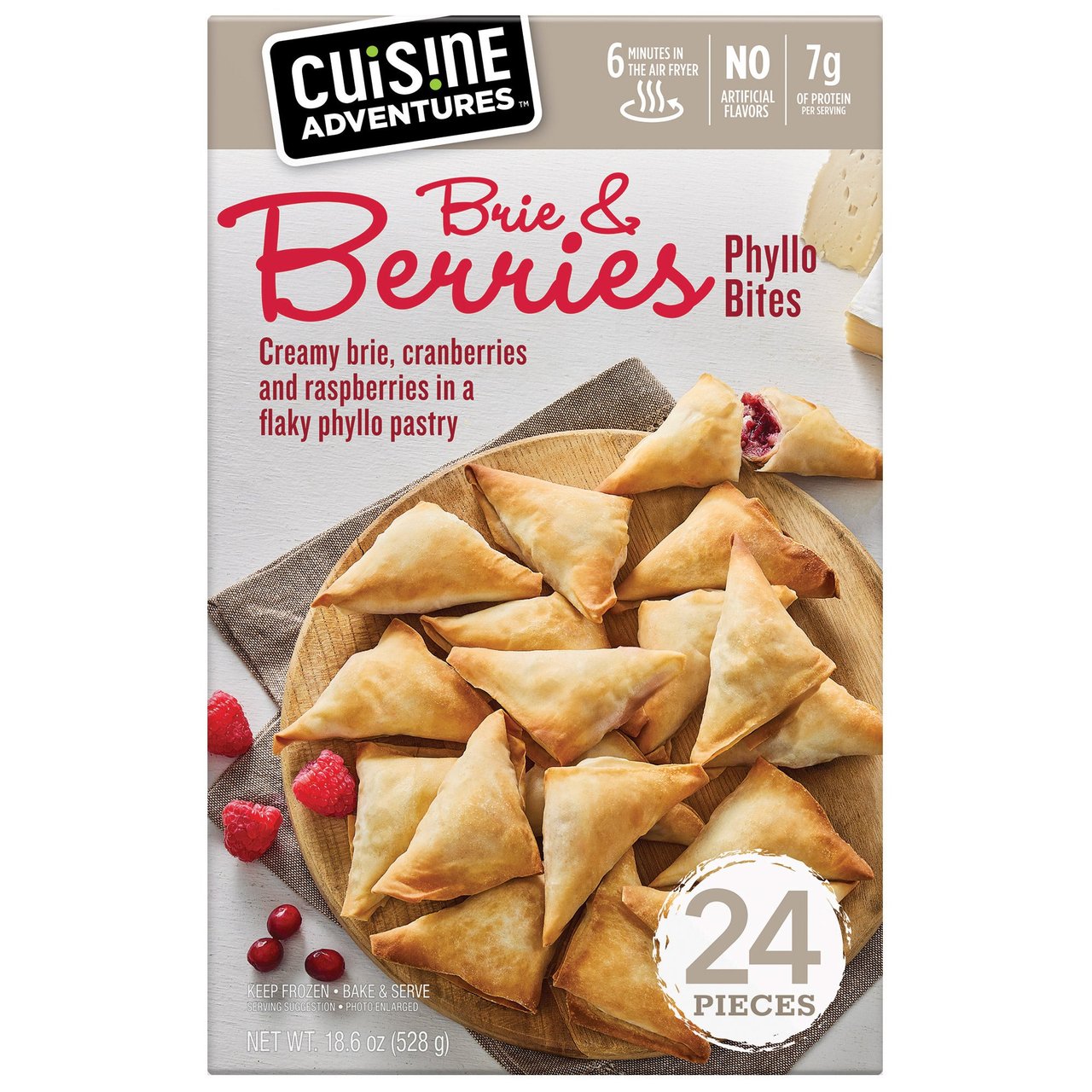 Cuisine Adventures Berries & Brie Phyllo 18.6 Ounce Package - Image 1