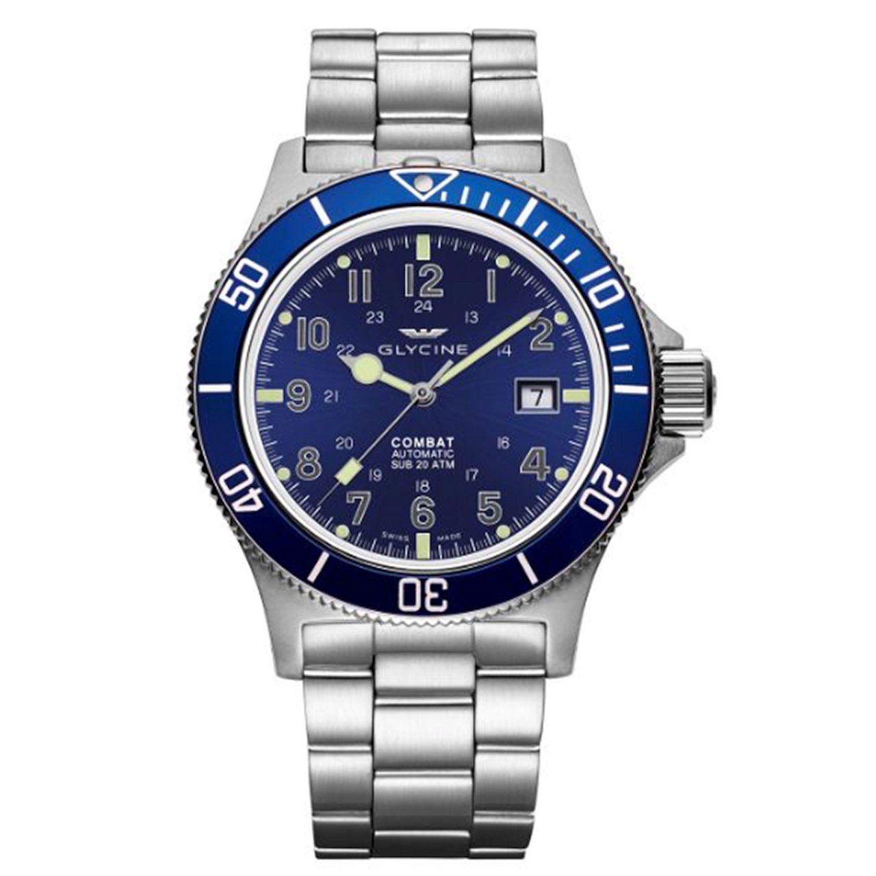 Glycine Combat Sub GL0077 Stainless Steel Men's Automatic Watch - Image 1