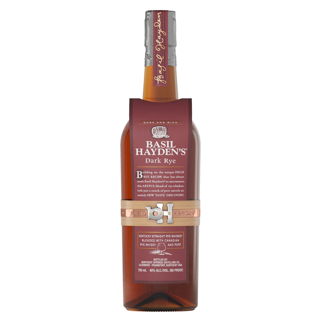 Basil Hayden's Dark Rye Kentucky Whiskey 750ml - Image 1