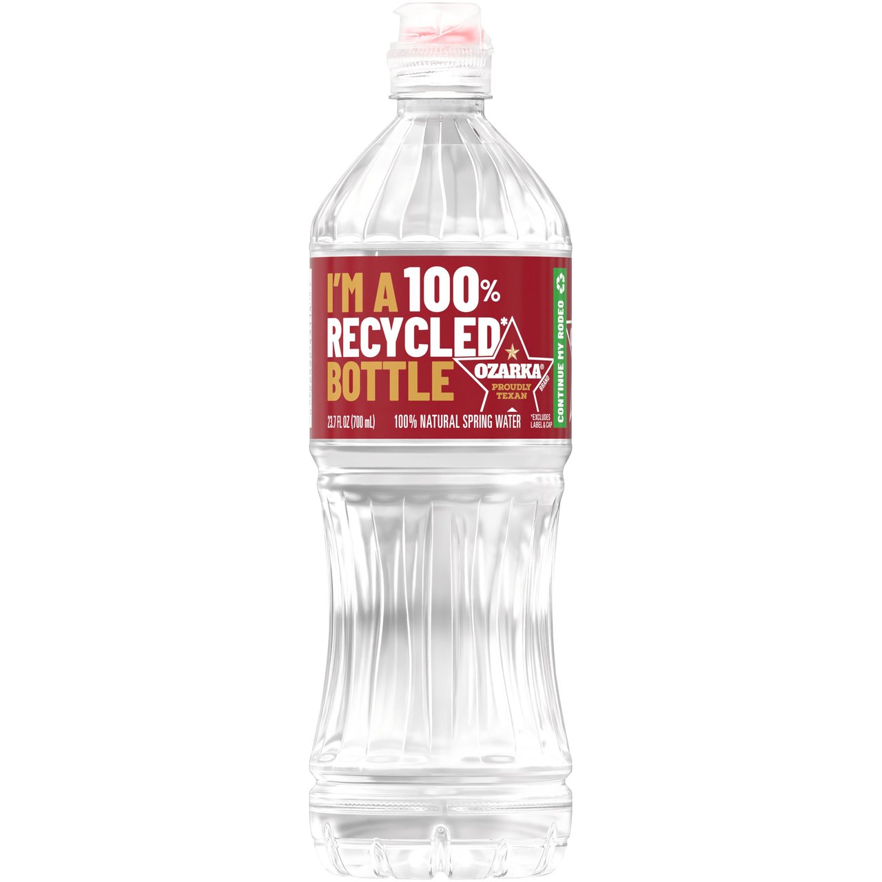 Ozarka Spring Water Sport Cap 24/23.7 Ounce Bottles - Image 1