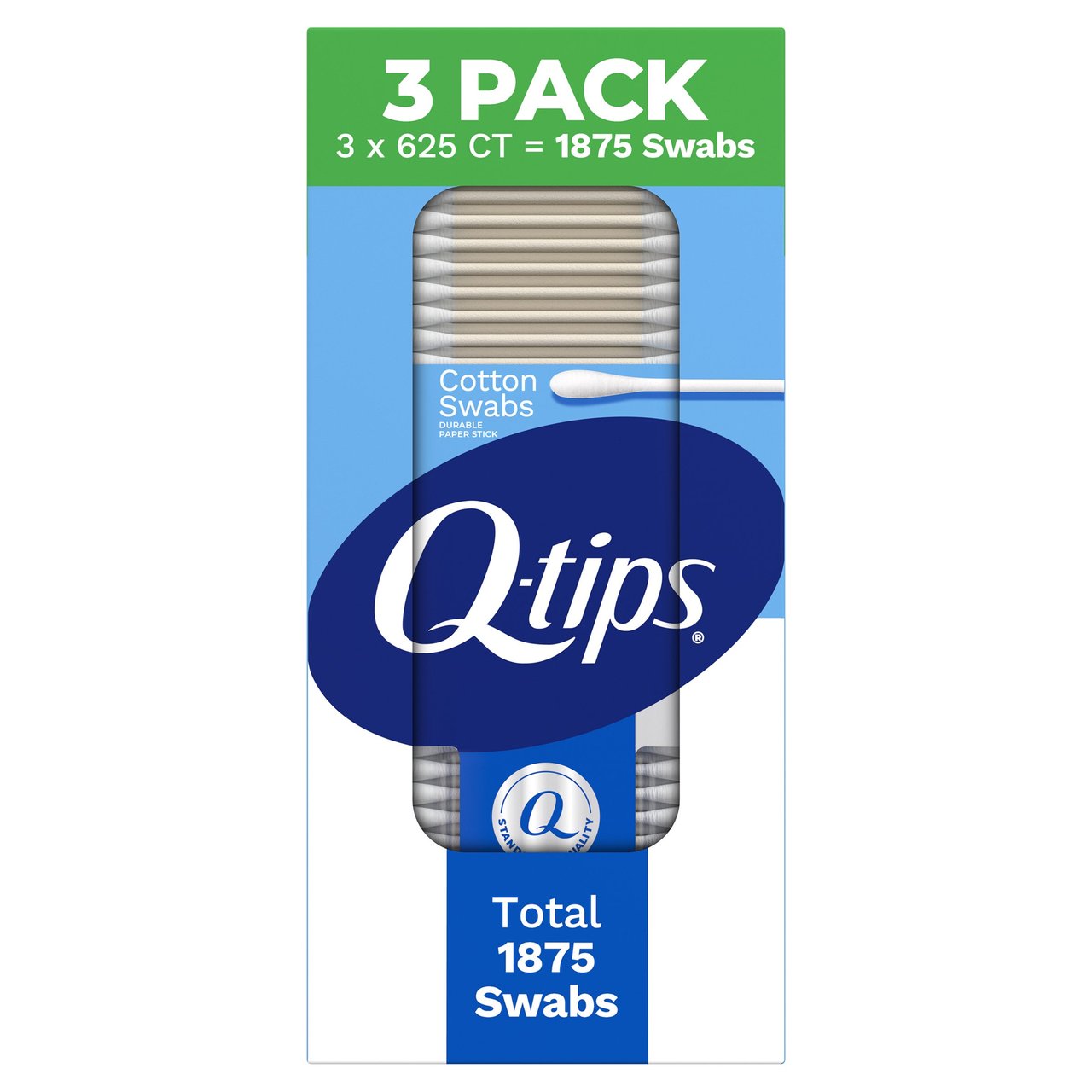 Q-tips Cotton Swabs 3/625 CT - Image 1