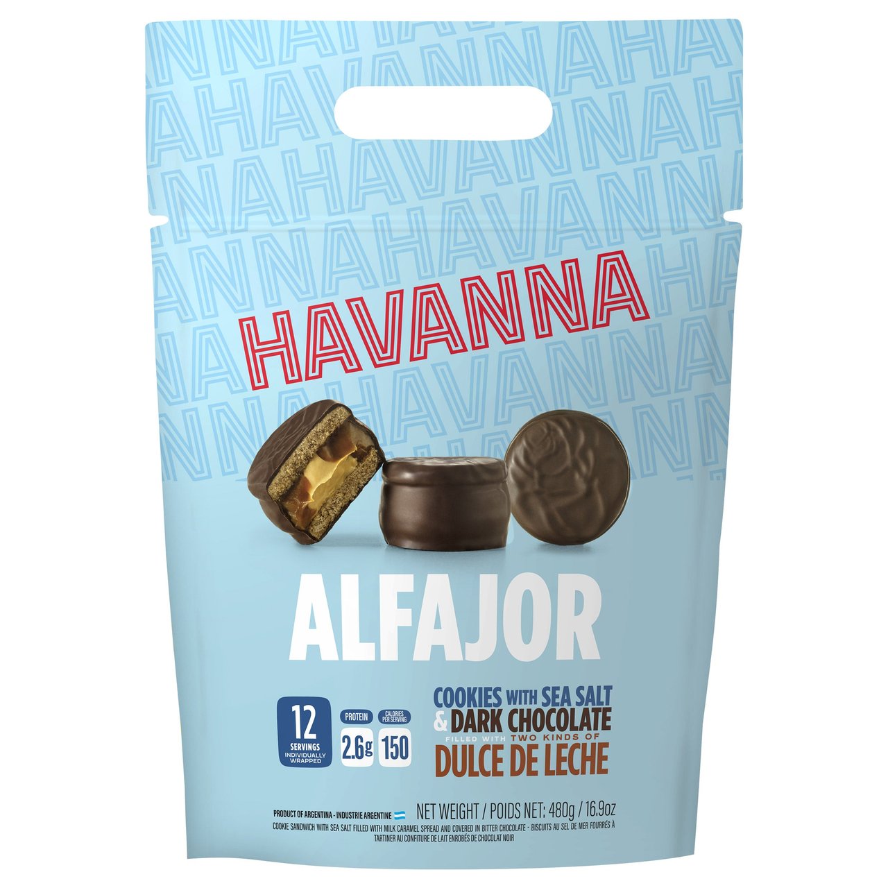 Havanna Dark Chocolate Sea Salt Mini Alfajores 16.9 oz - Image 1