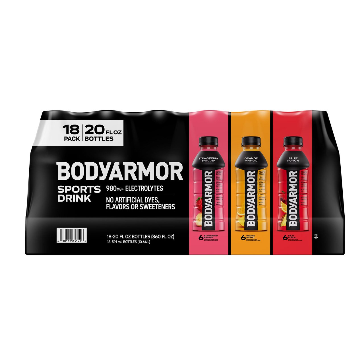 BODYARMOR Original Variety Pack 18/20 FL Oz (11.25 QTS) - Image 1