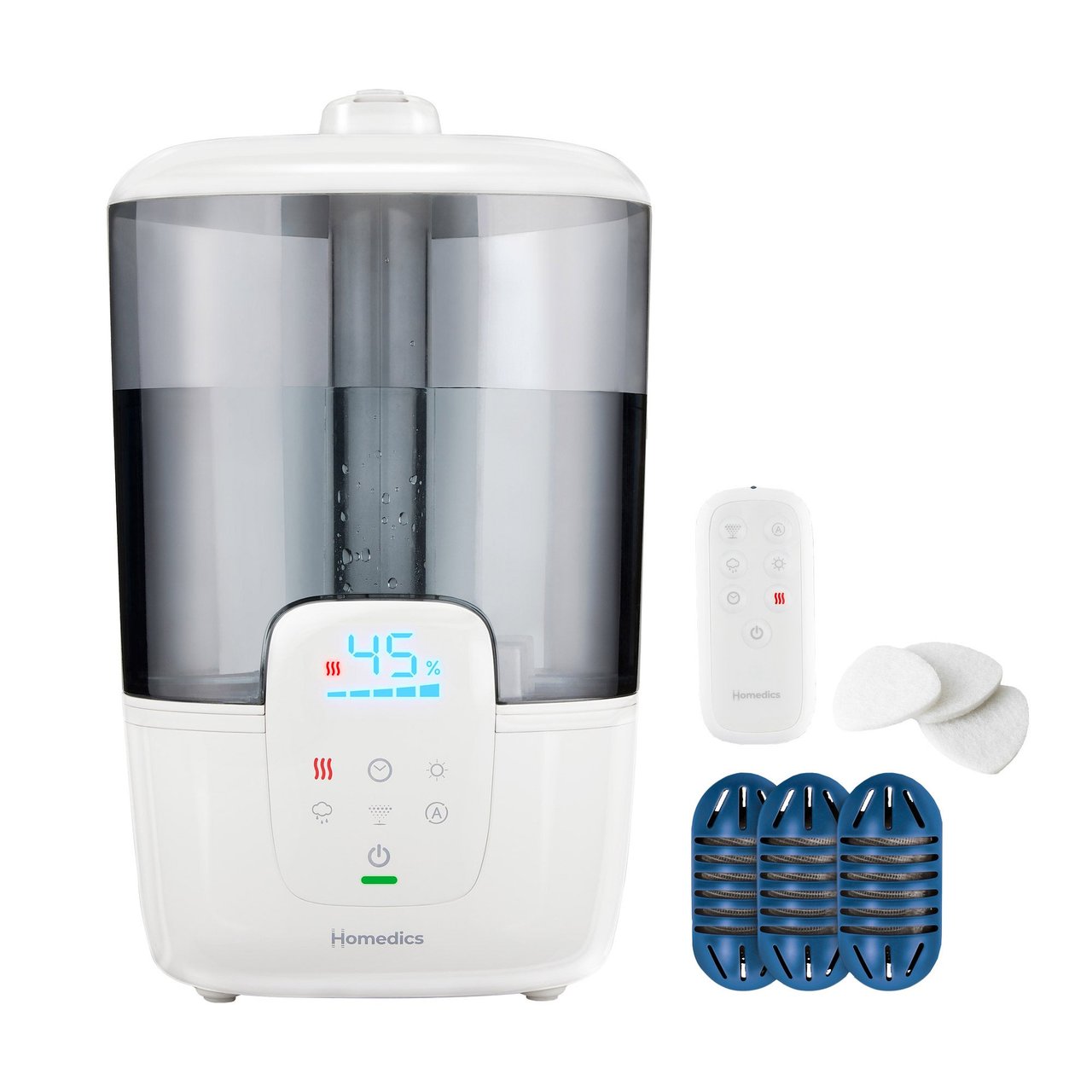 HoMedics Warm/Cool Mist Humidifier with UV-C Light - Image 1