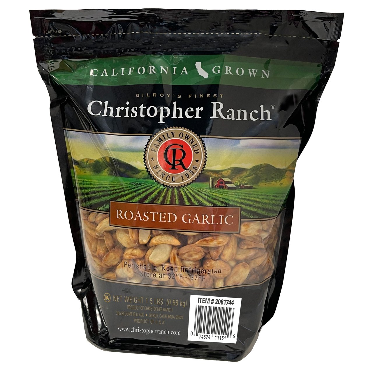 CHRISTOPHER RANCH CALIFORNIA GROWN ROASTED GARLIC 1.5 LBS