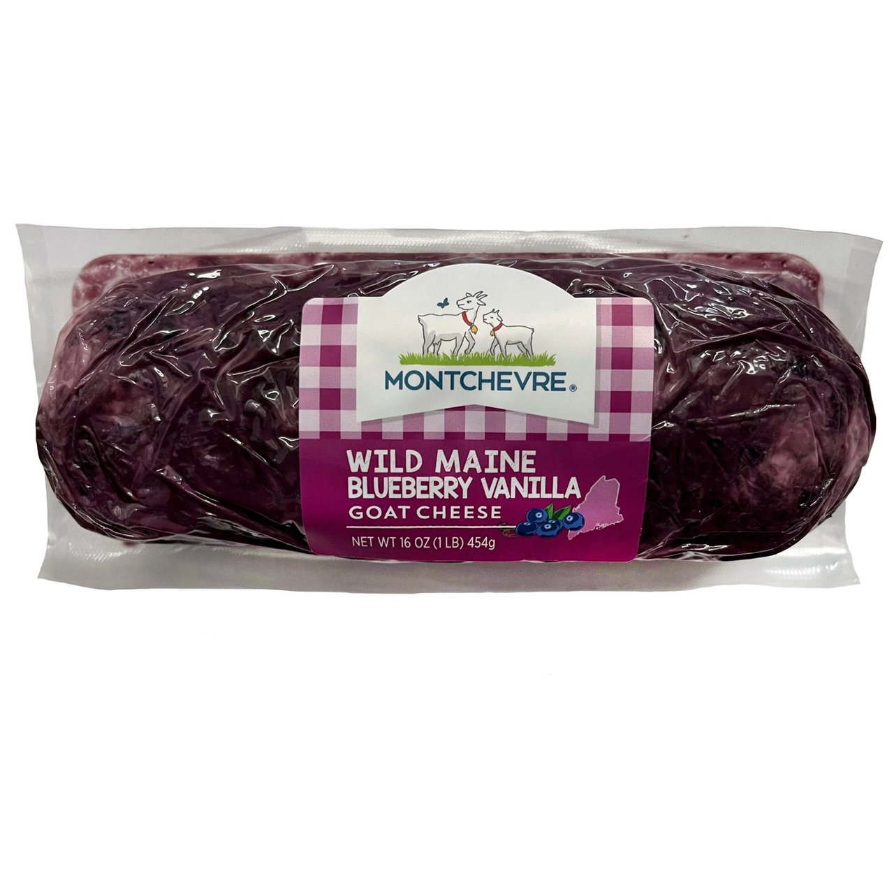 Montchevre Wild Maine Blueberry Vanilla Goat Cheese Log, 16 oz (1 lb) - Image 1