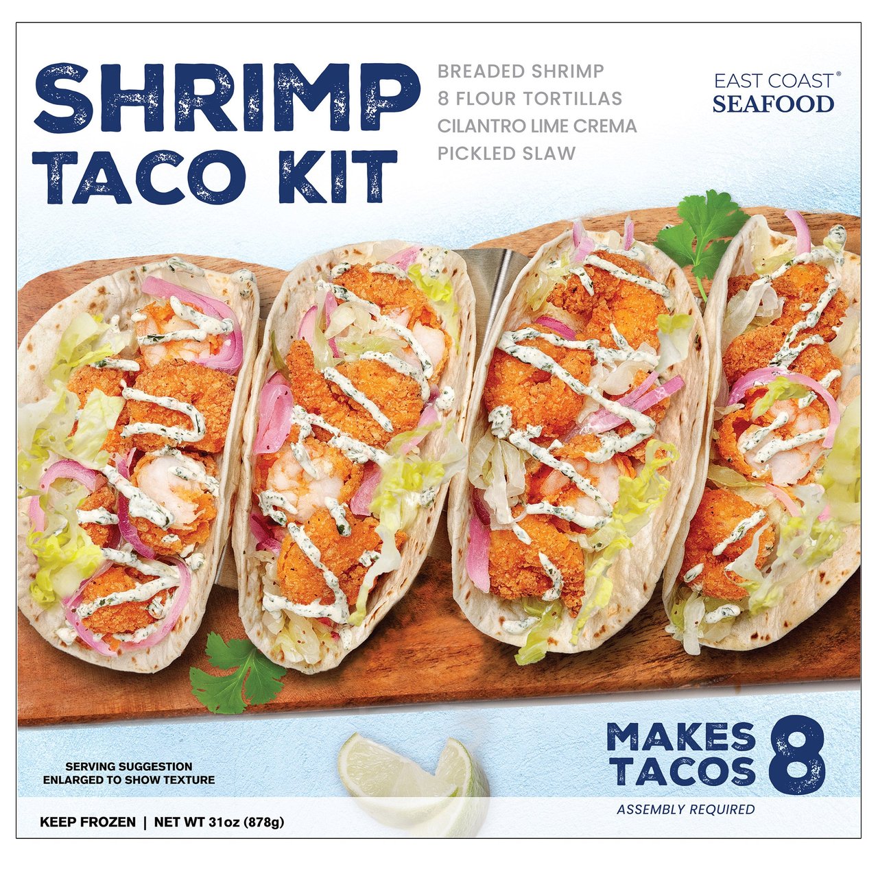 East Coast Seafood Shrimp Tacos Kit, 8 ct
