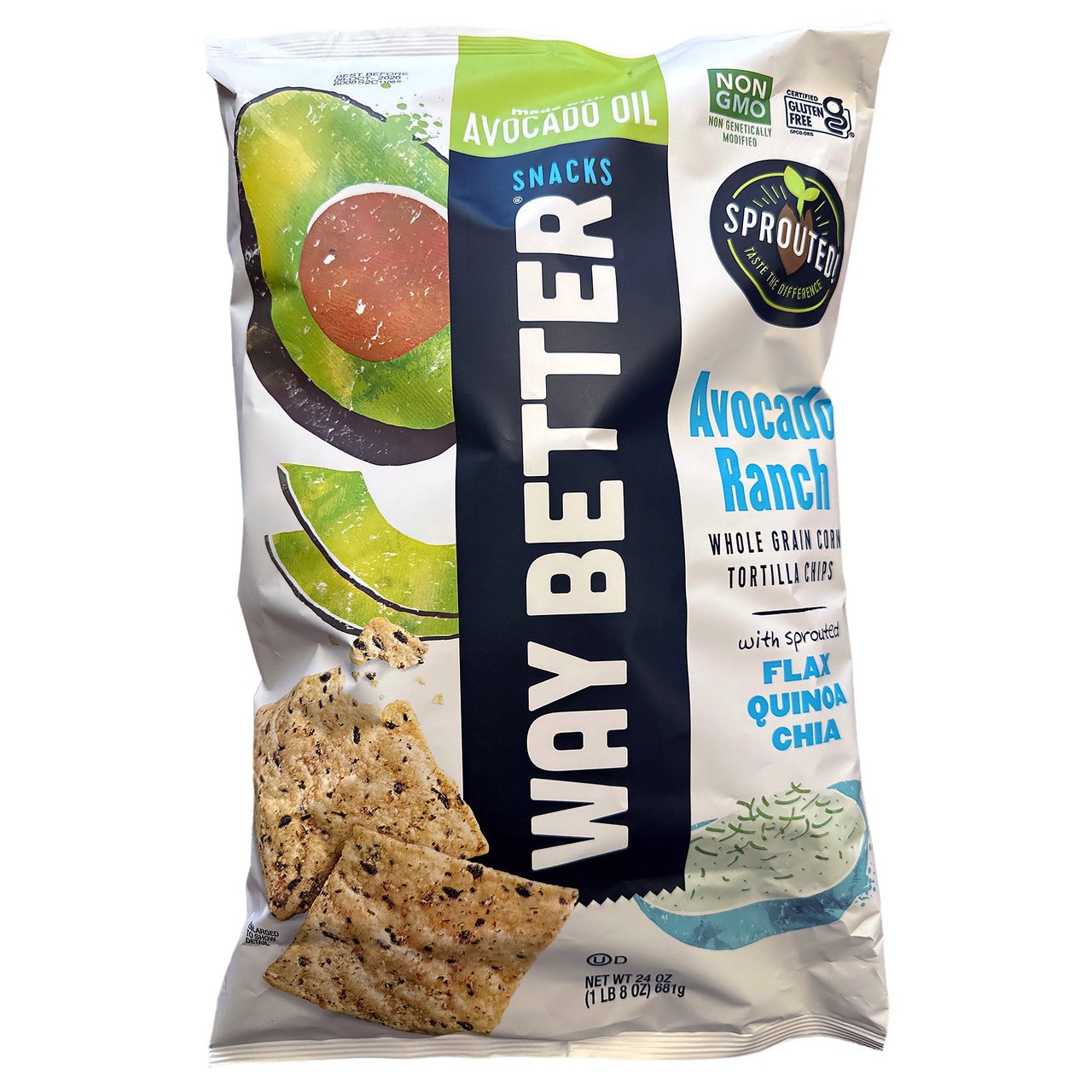 Way Better Avocado Ranch Tortilla Chips, 24 Ounces - Image 1