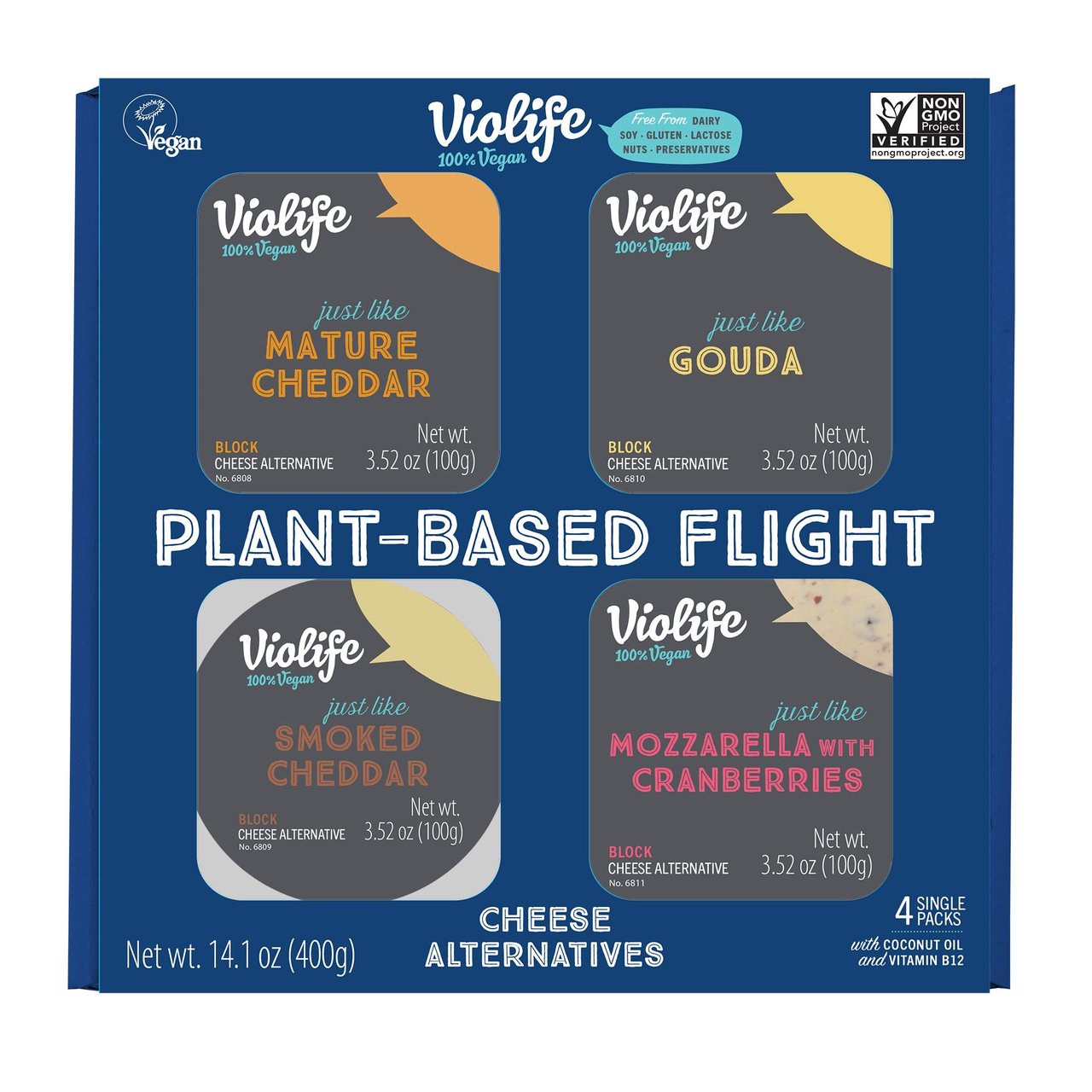 Violife Vegan Cheese Flight, 14.1 oz - Image 1