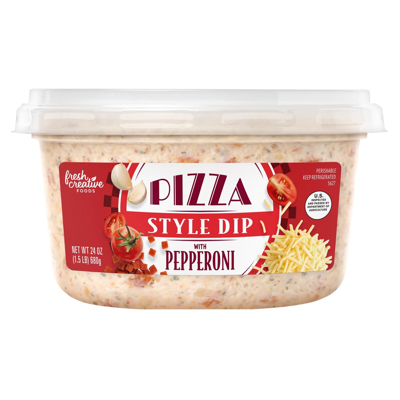 Fresh Creative Pizza Style Dip with Pepperoni 24 oz - Image 1