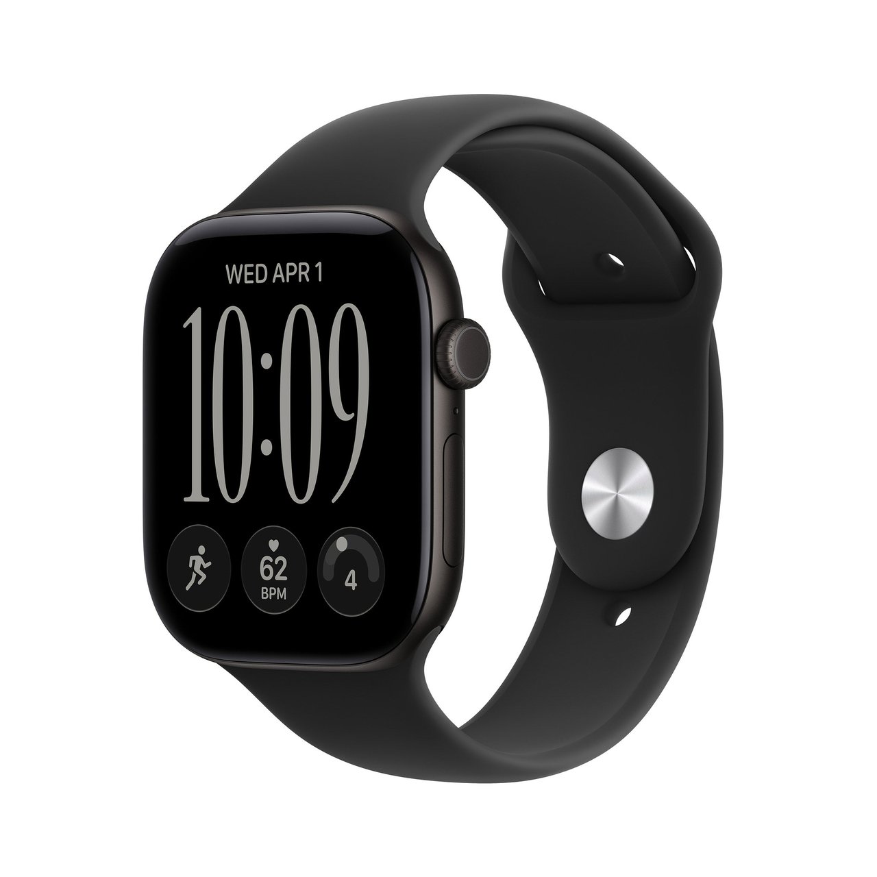APPLE WATCH SERIES 12 46MM BLACK GPS MJEL4LS/A - Image 1