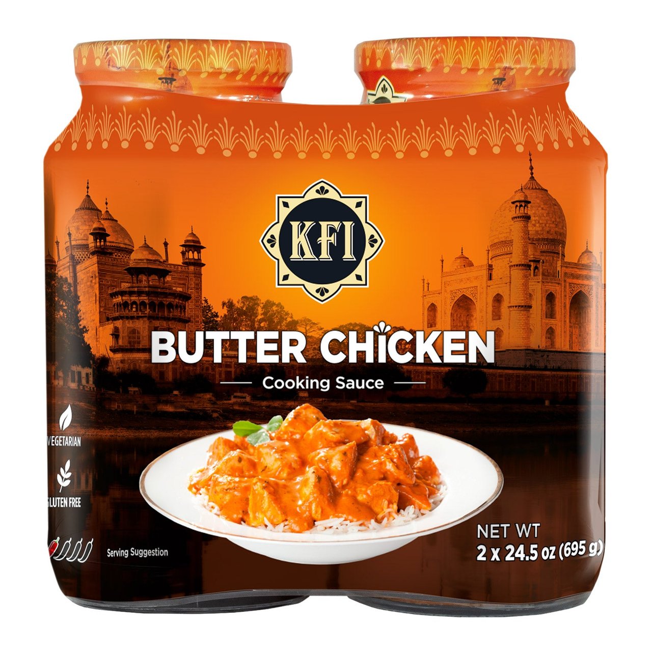 KFI Butter Chicken Sauce 2/24.5 Ounce Jars