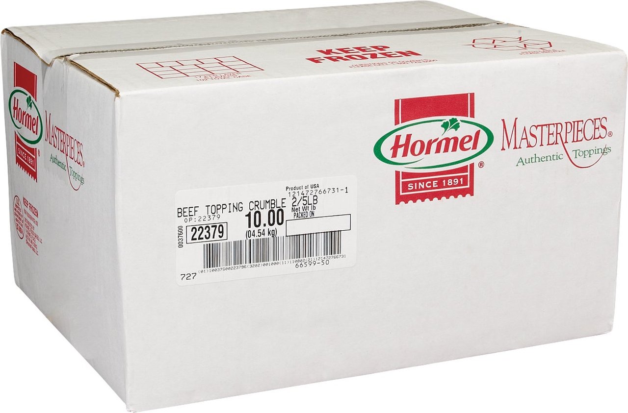Hormel Masterpieces Beef Topping Crumble, 10 lb - Image 1