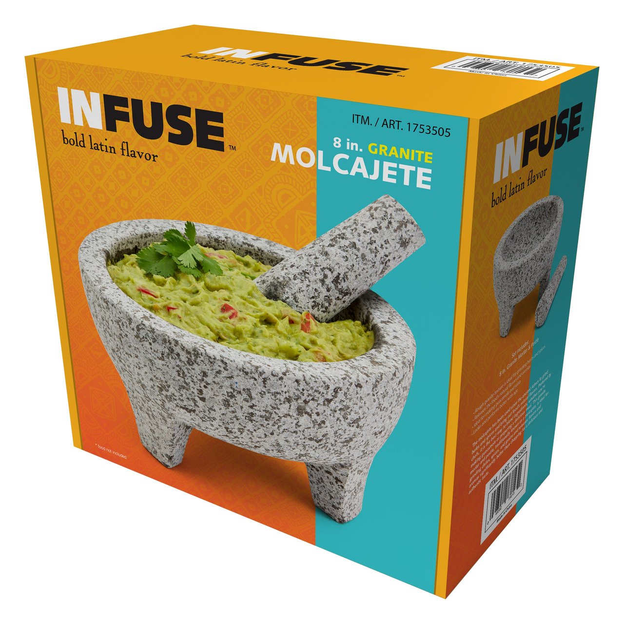 TTU Granite Molcajete Mortar & Pestle Set - Image 1