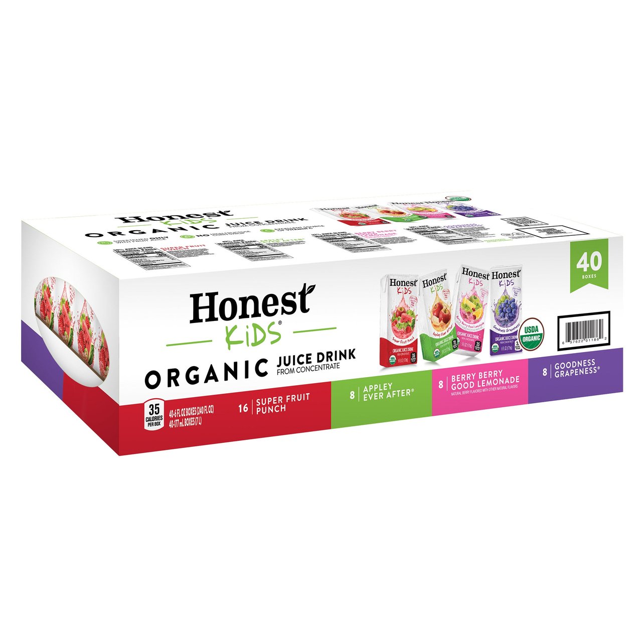 Honest Kids Organic Juice Variety Pack 40/6 OZ - Image 1