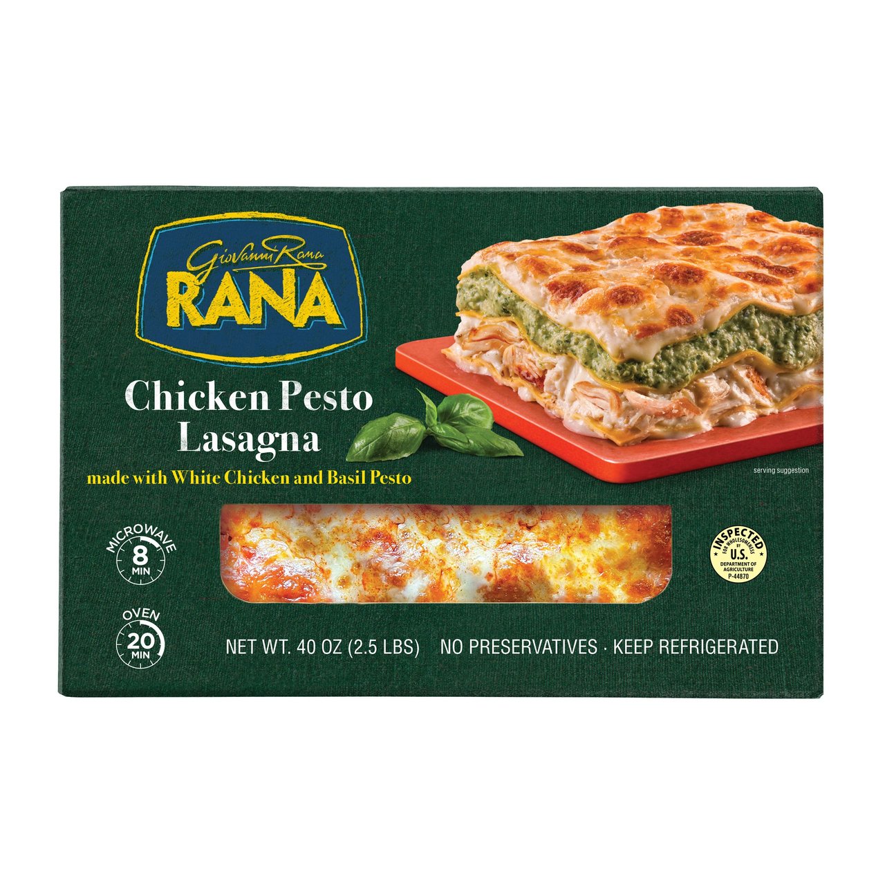Rana Chicken Pesto Lasagna 40 Ounces - Image 1