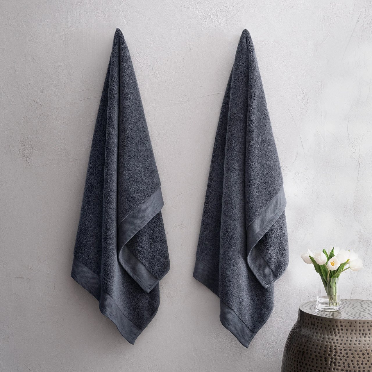 Welspun Egyptian Cotton Bath Towel, Blue (Ecom) - Image 1