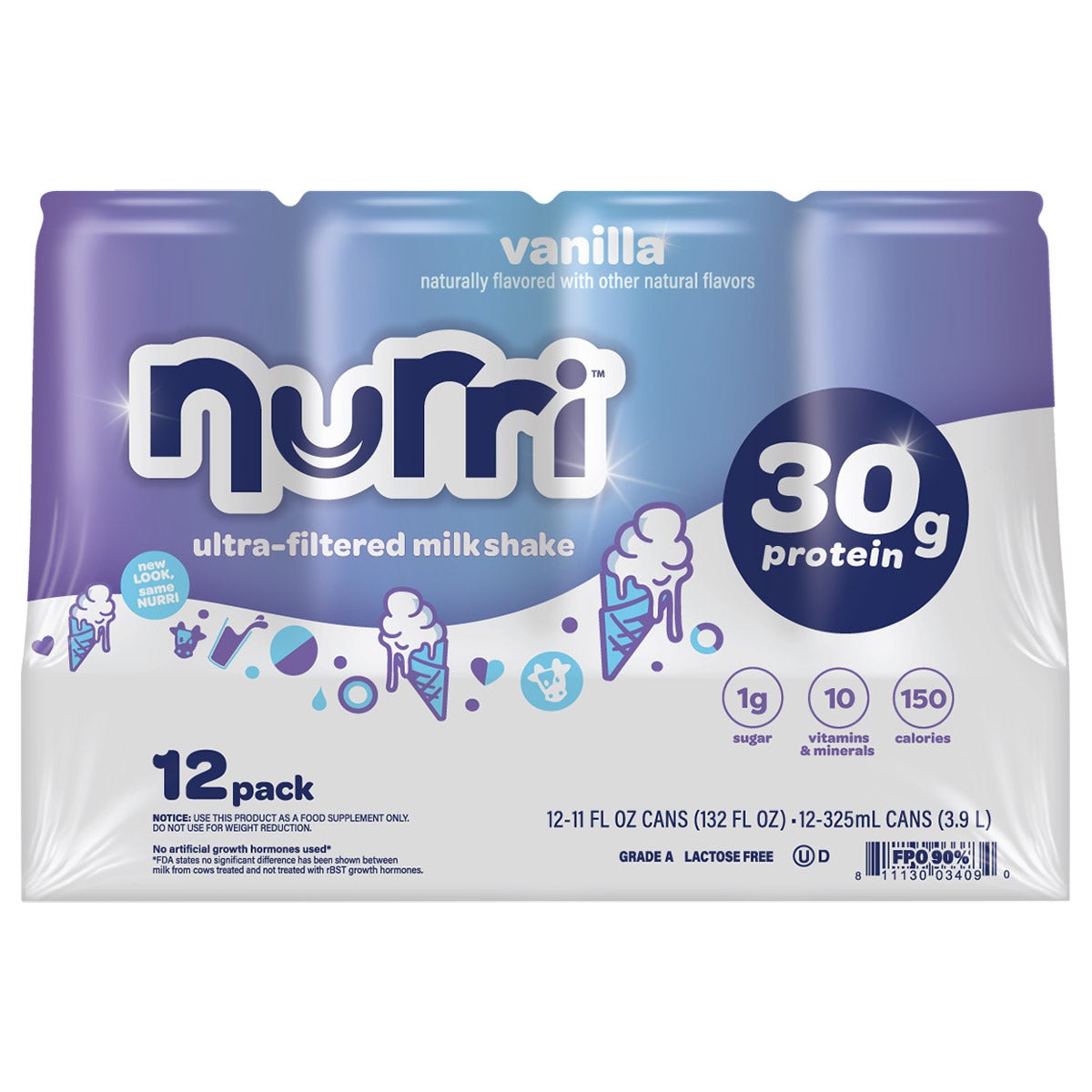 Nurri Protein Shake Vanilla 12/11 oz - Image 1