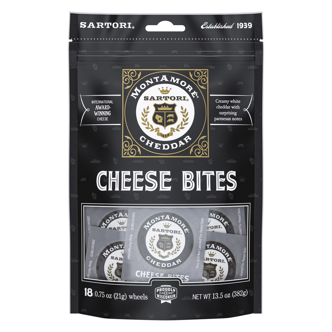 Sartori Cheddar Cheese Bites 18/0.75 oz - Image 1
