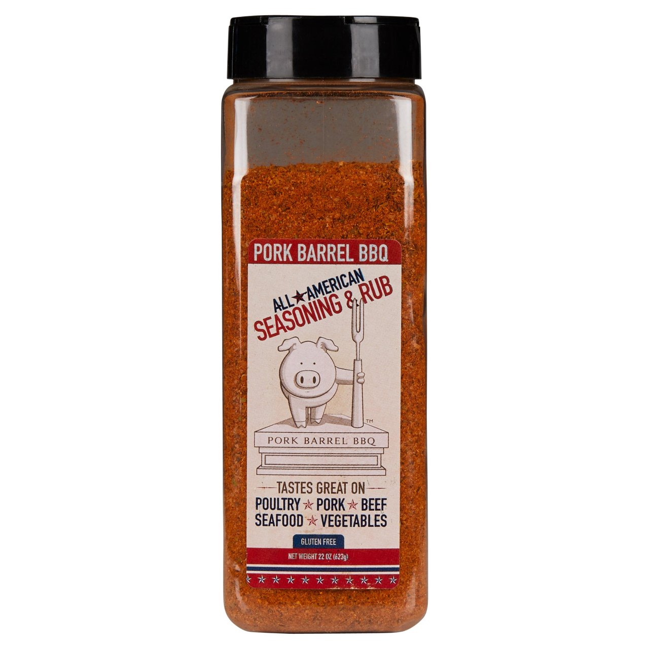 Pork Barrel BBQ All-American Seasoning & Rub 22 oz (1.37 lbs) - Image 1