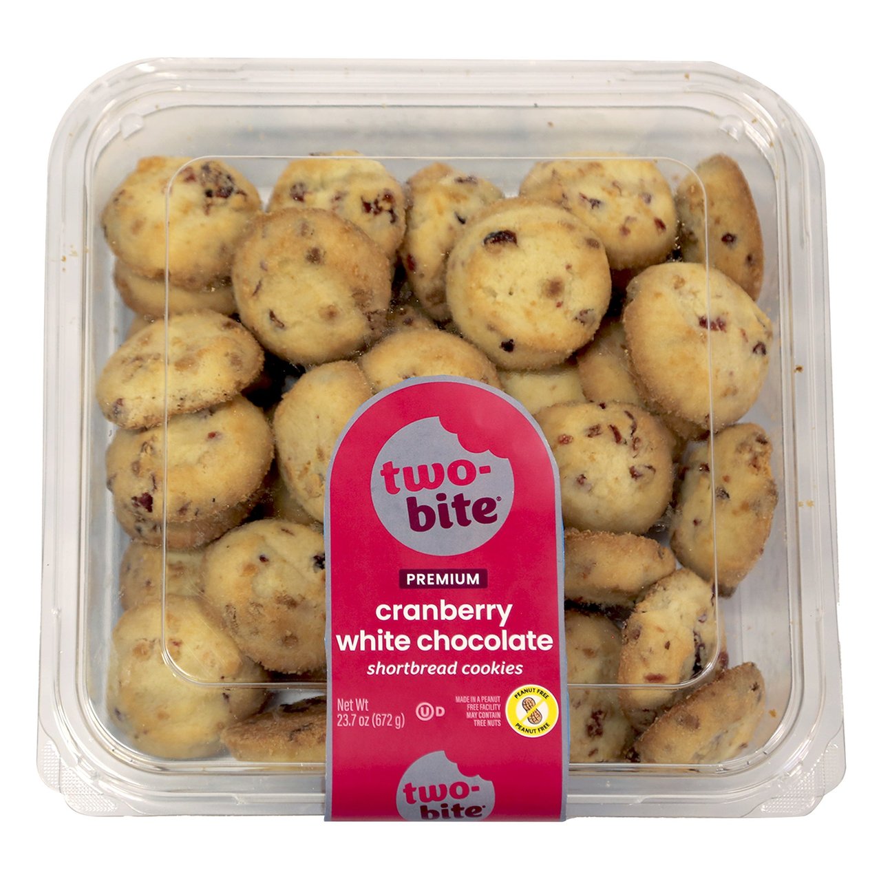Two-Bite White Chocolate Cranberry Cookies, 23.7 oz - Image 1