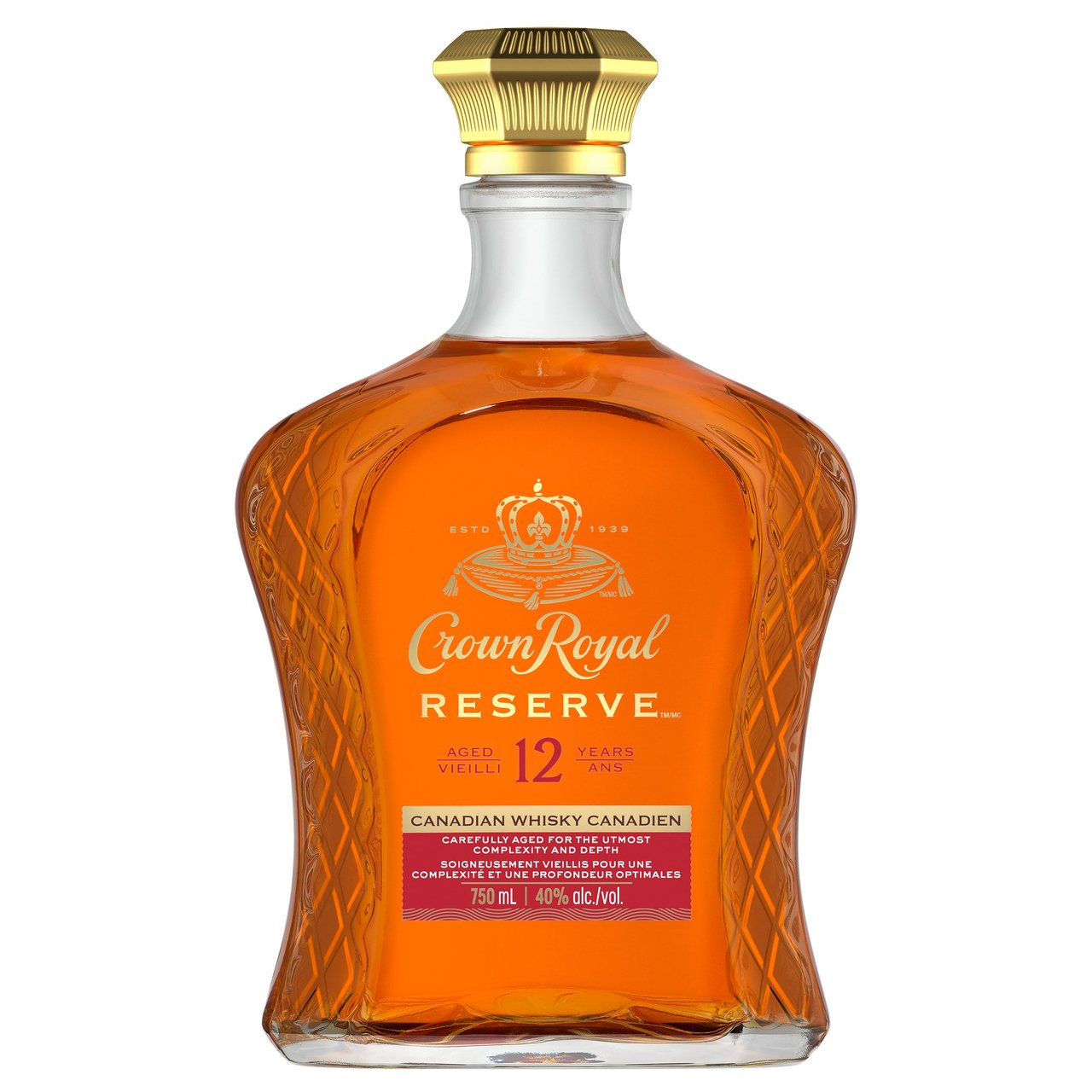 Crown Royal Reserve 12 Year Canadian Whisky, 750 mL