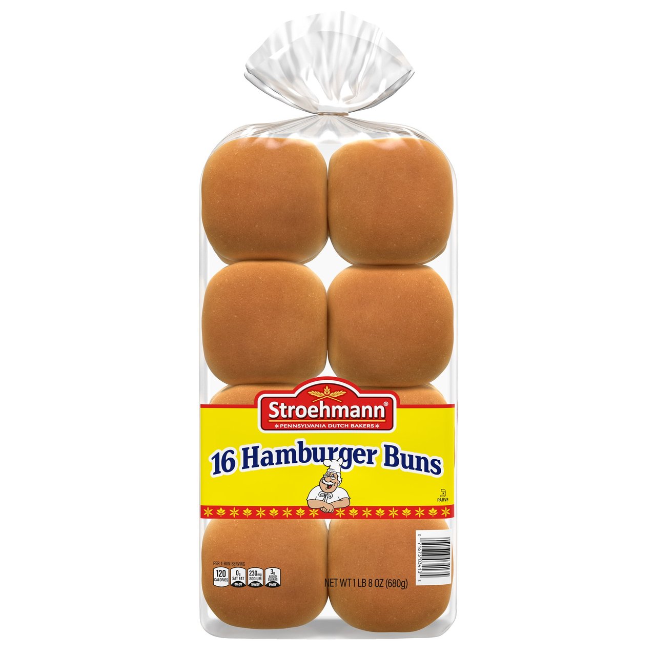 Stroehmann Hamburger Rolls, 16 CT, 24 oz - Image 1