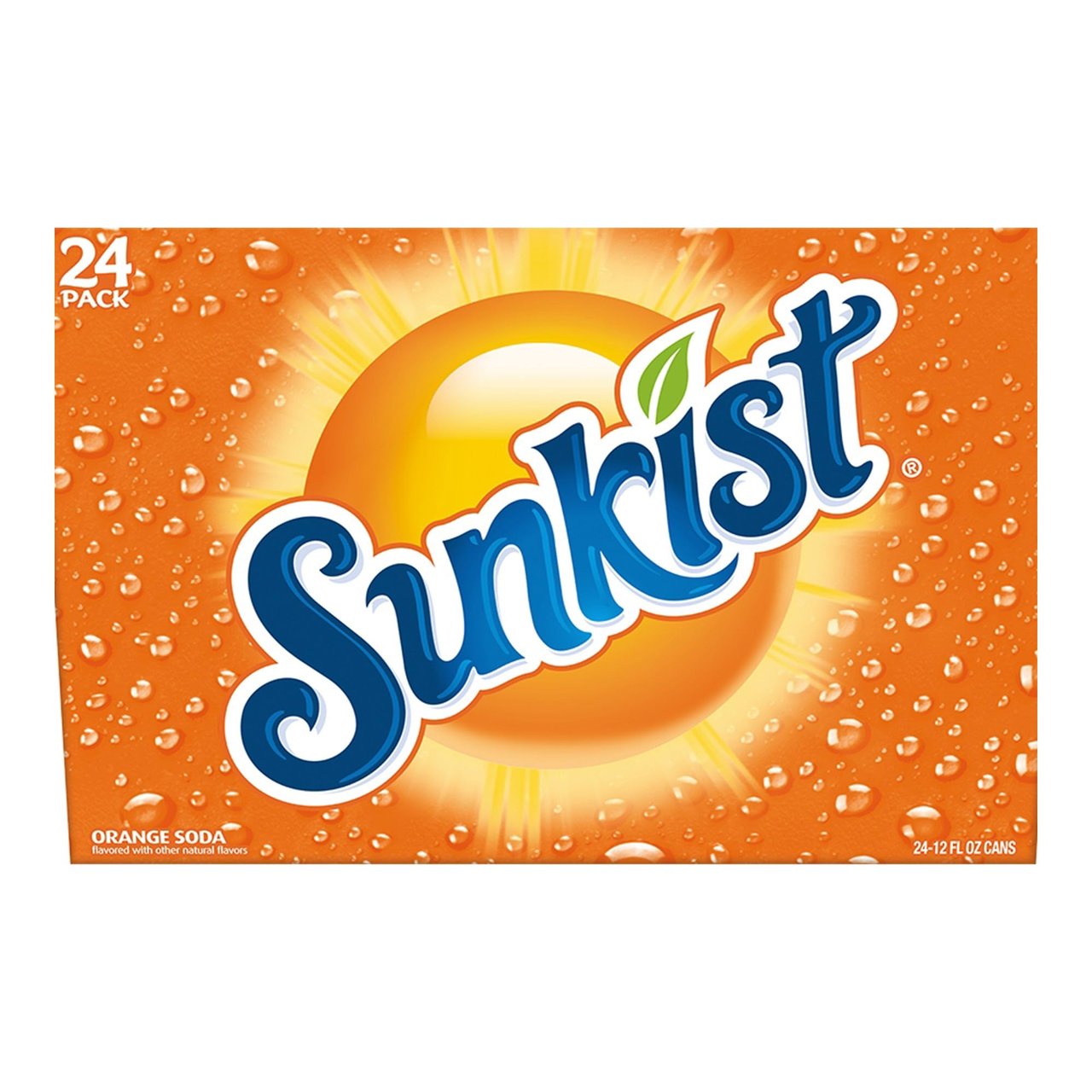 Sunkist Orange Soda, 24-Pack of 12 fl oz Cans