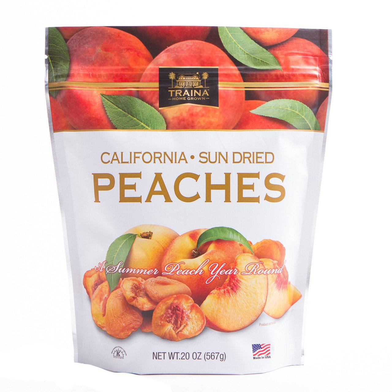 Traina California Dried Peaches 20 Ounces - Image 1