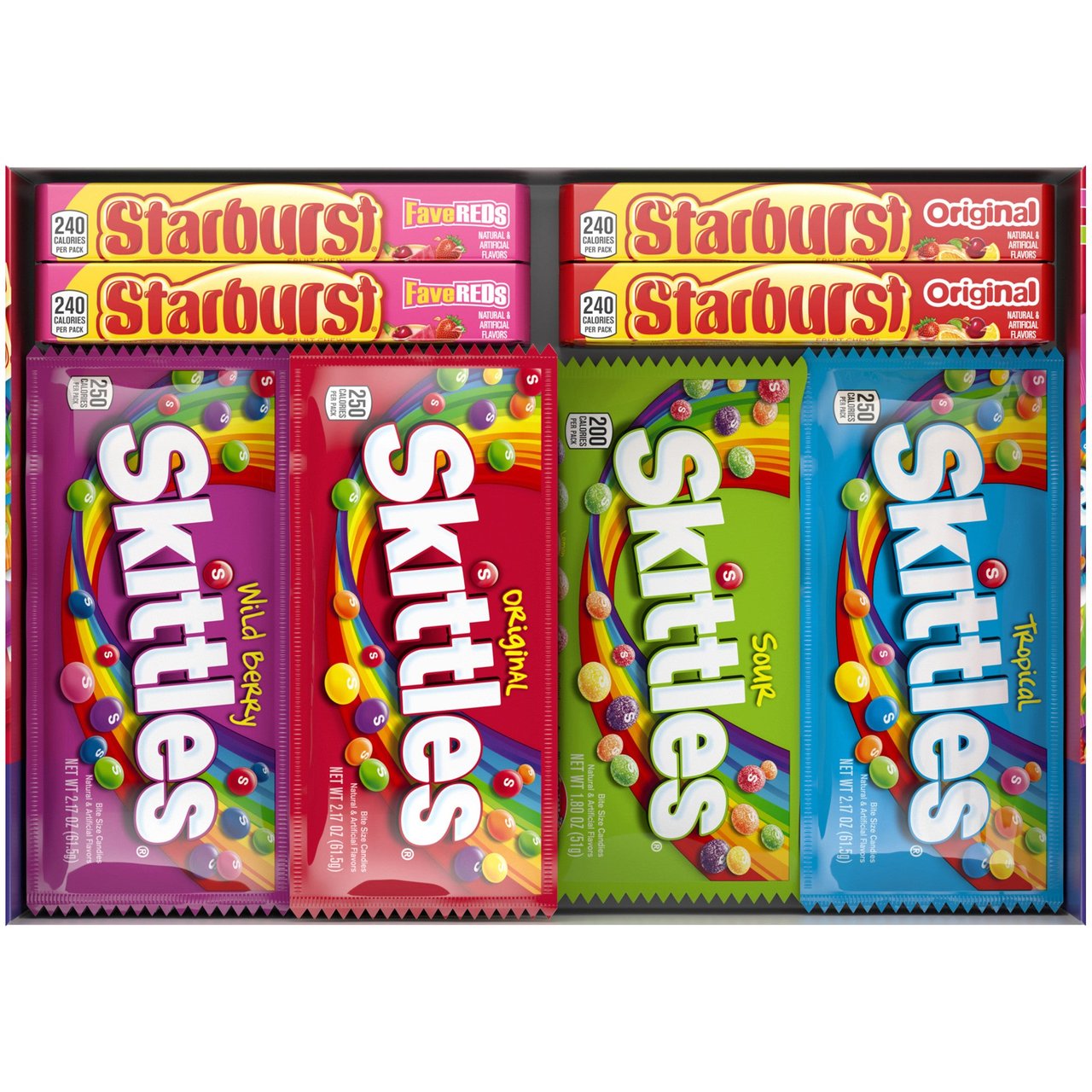 Skittles & Starburst Variety Pack, 30 CT - Image 1