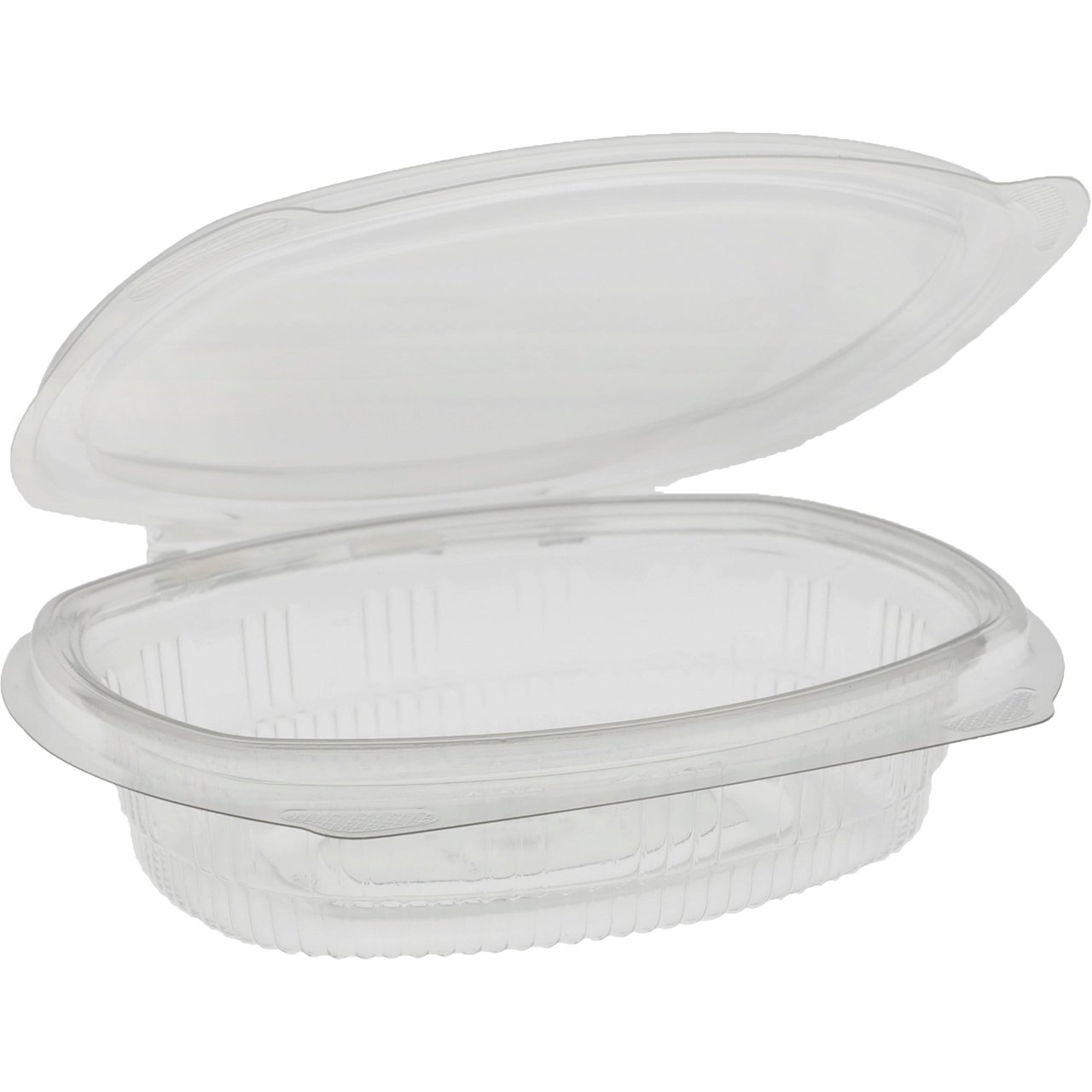 Pactiv 8 oz Hinged Deli Container, Clear, 200 CT - Image 1