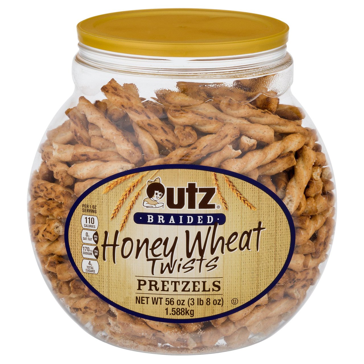 Utz Honey Wheat Braided Pretzel Twists 56 oz - Image 1