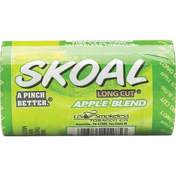 Skoal Long Cut Apple Blend Smokeless Tobacco, 5-Pack (1.2 oz each) - Image 1