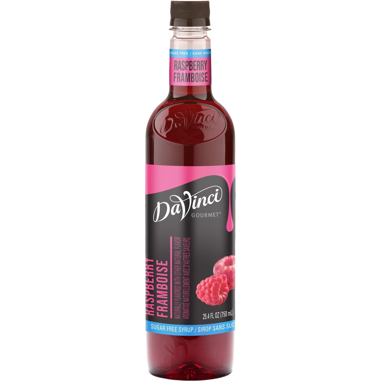 DaVinci Gourmet Sugar Free Raspberry Syrup 750 ML - Image 1