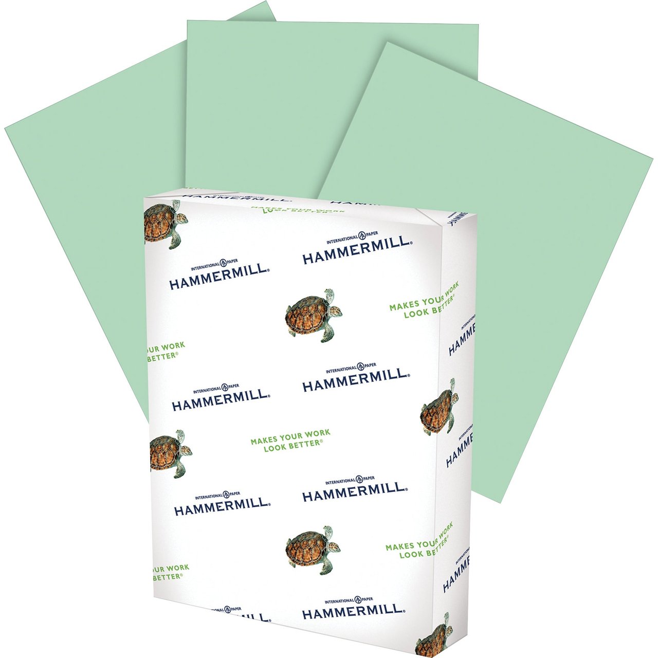 Hammermill Fore MP Recycled Green Copy Paper, HAM103366, 500 Sheets (1 Ream) - Image 1