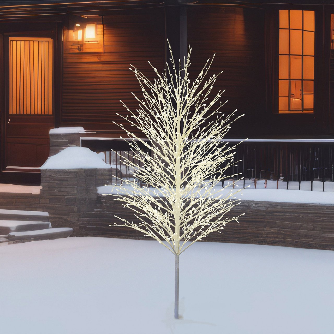 7' Twinkle Tree with LED Fairy Lights - Image 1