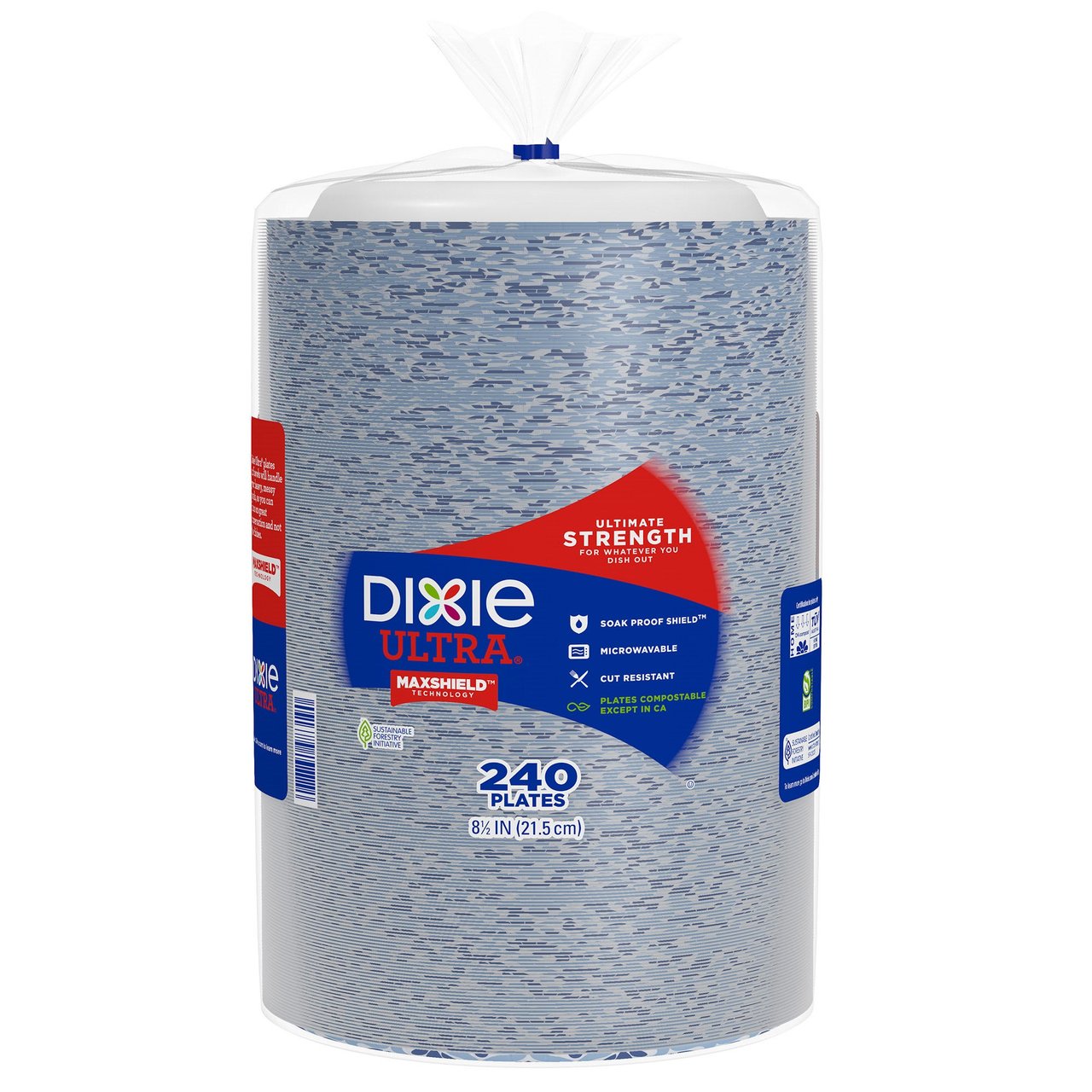 Dixie Ultra 8.5" Paper Plate, 240 Count - Image 1