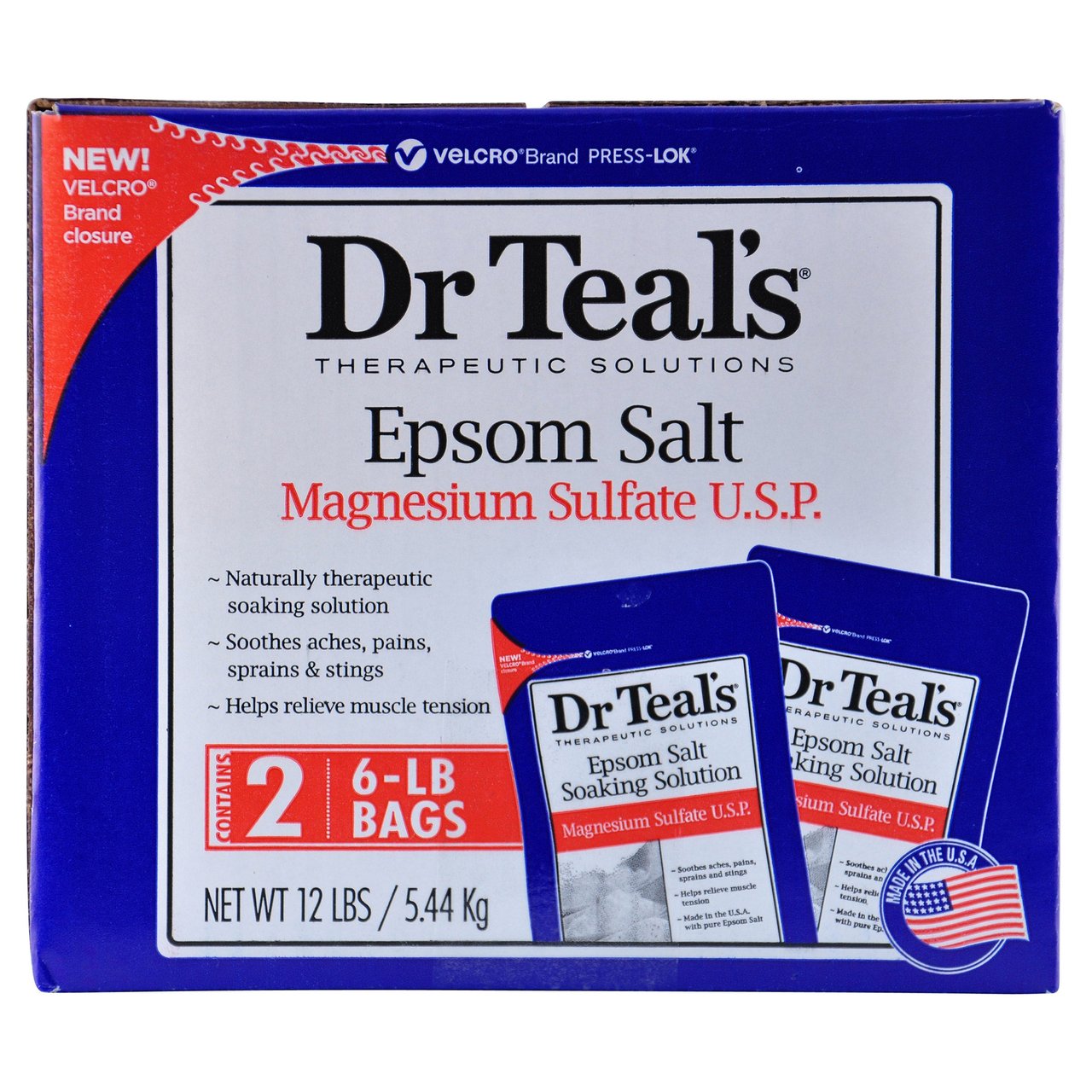 Dr. Teal's Epsom Salt 2 x 6lb Bags