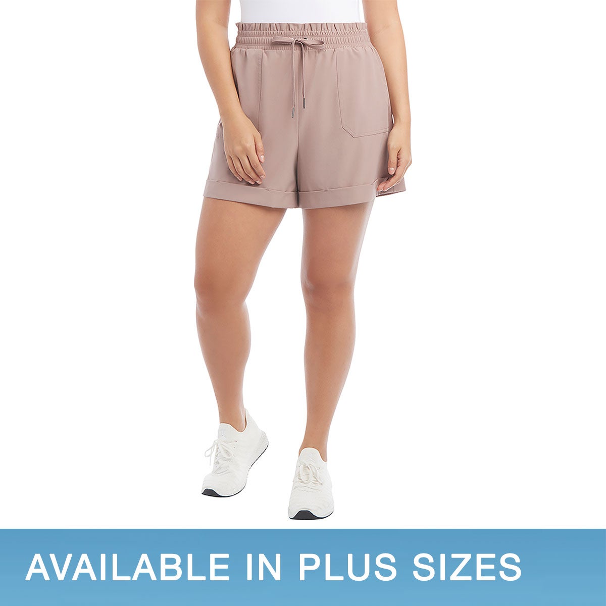 Danskin Ladies' Woven Paperbag Short - Image 1