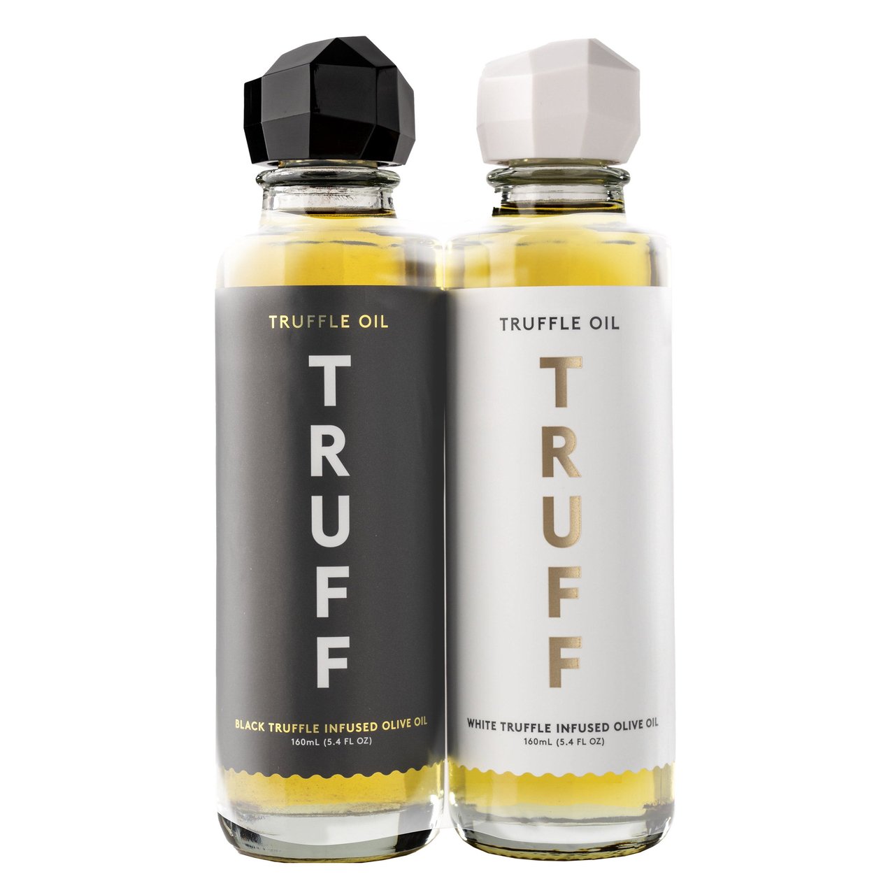 TRUFF Truffle Oil 2-Pack, Black and White Truffle Infused Olive Oil, 5.4 fl oz Each - Image 1